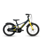 Kinderfahrrad in grau/gelb 16 Zoll für Kinder ab 4 Jahren – robustes Rad mit kindgerechter Geometrie